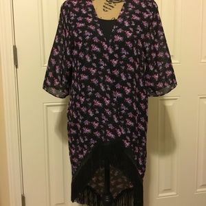 Romeo & Juliet Couture Fringe Ruana